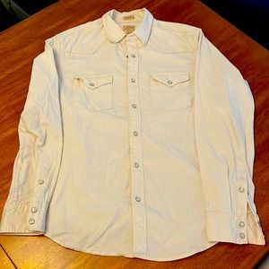 J. Crew western style snap shirt